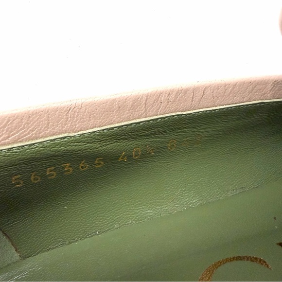 GUCCI || Houdan Blush Leather Horsebit Loafer Pumps Block Heel EU 40.5 - Picture 8 of 16